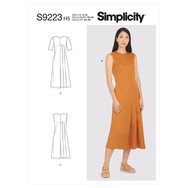 Simplicity Sewing Pattern 9223 Pleated Dress from Jaycotts Sewing Supplies