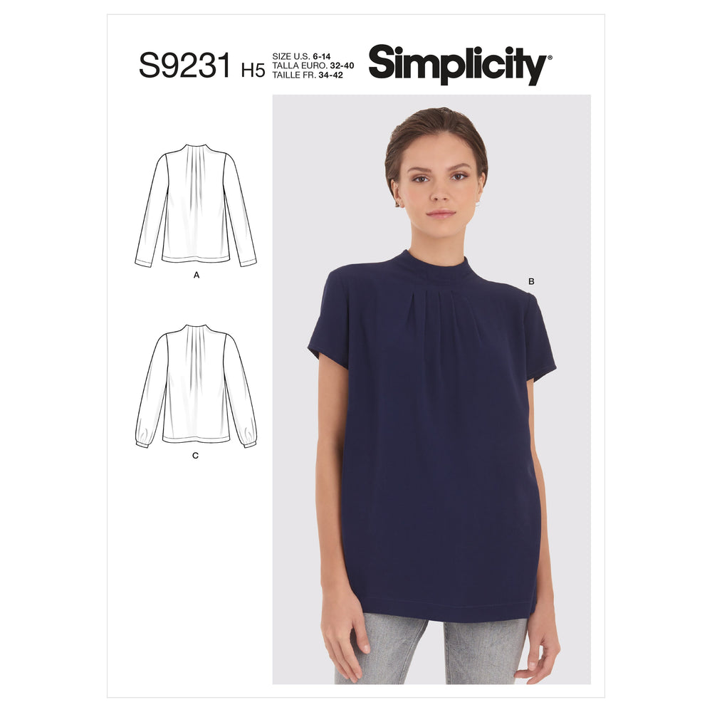 Simplicity Sewing Pattern 9231 Blouses from Jaycotts Sewing Supplies