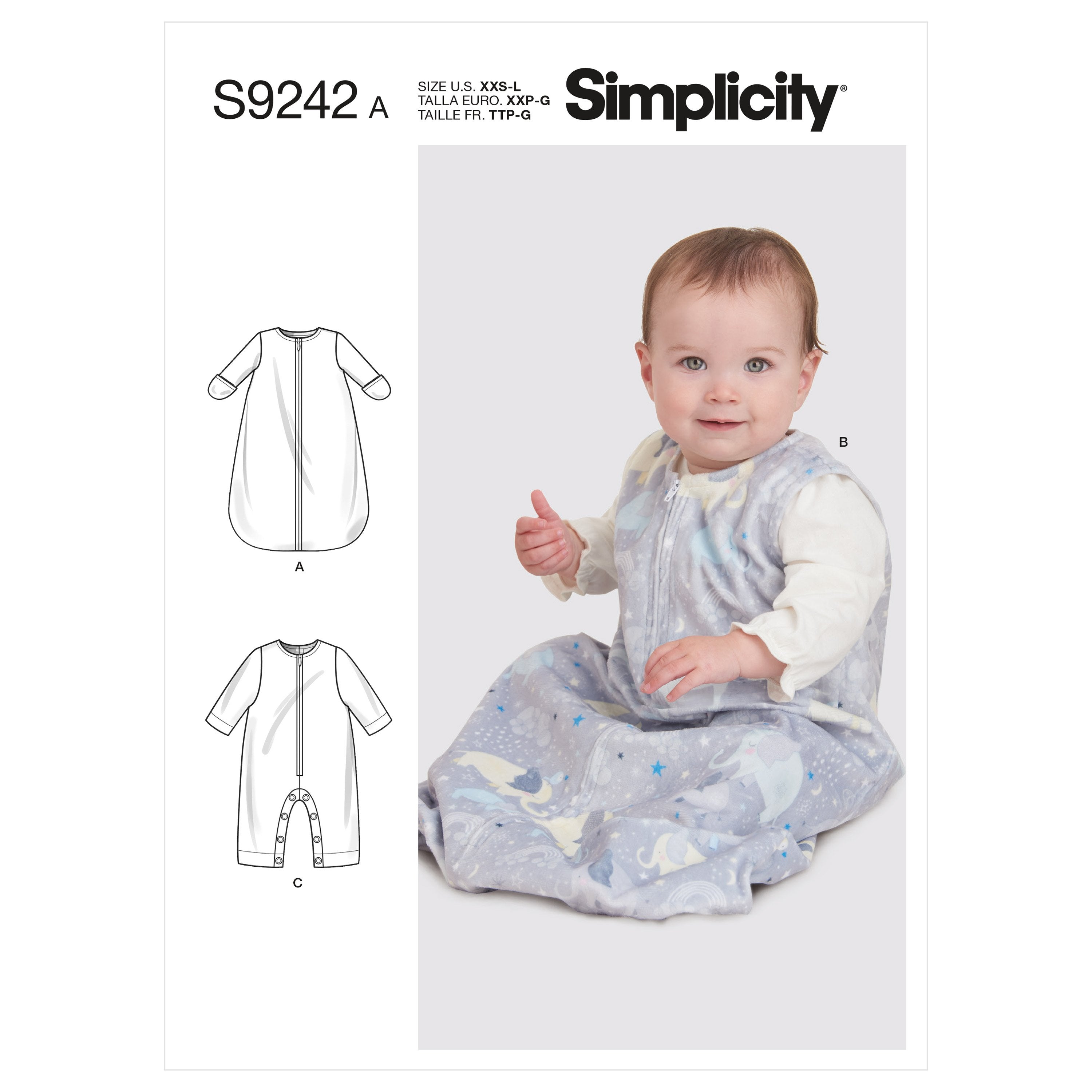 Simplicity Sewing Pattern 9242 Babies' Layette from Jaycotts Sewing Supplies