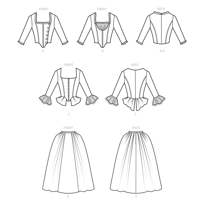 Simplicity Sewing Pattern 9251 Victorian style dress from Jaycotts Sewing Supplies