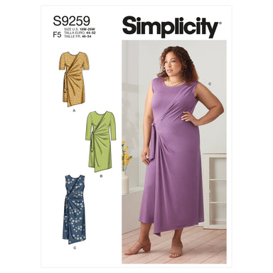 Simplicity Sewing Pattern 9259 Women's Knit Dresses and Tunic from Jaycotts Sewing Supplies
