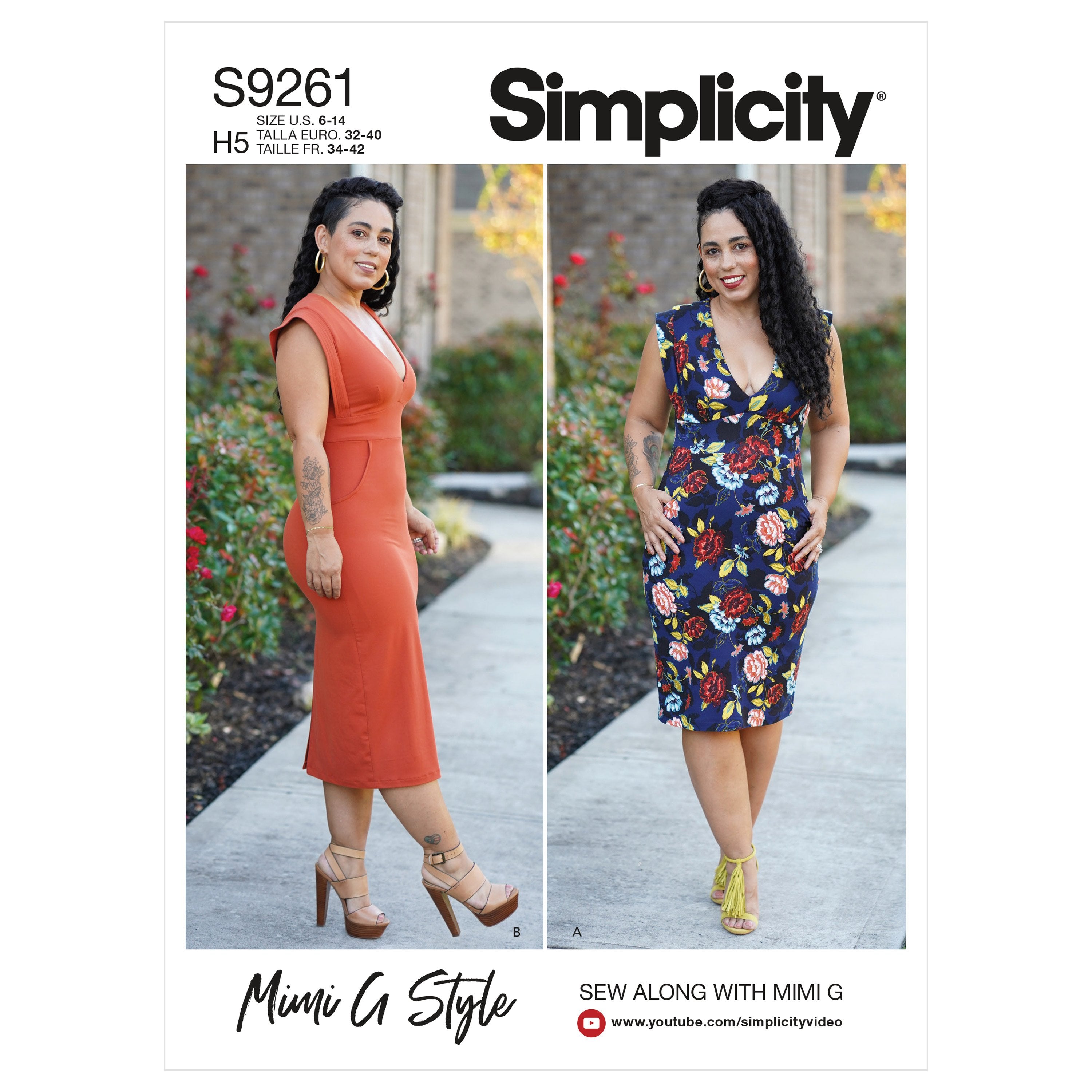 Simplicity Sewing Pattern 9261 Knits Only Dress from Jaycotts Sewing Supplies