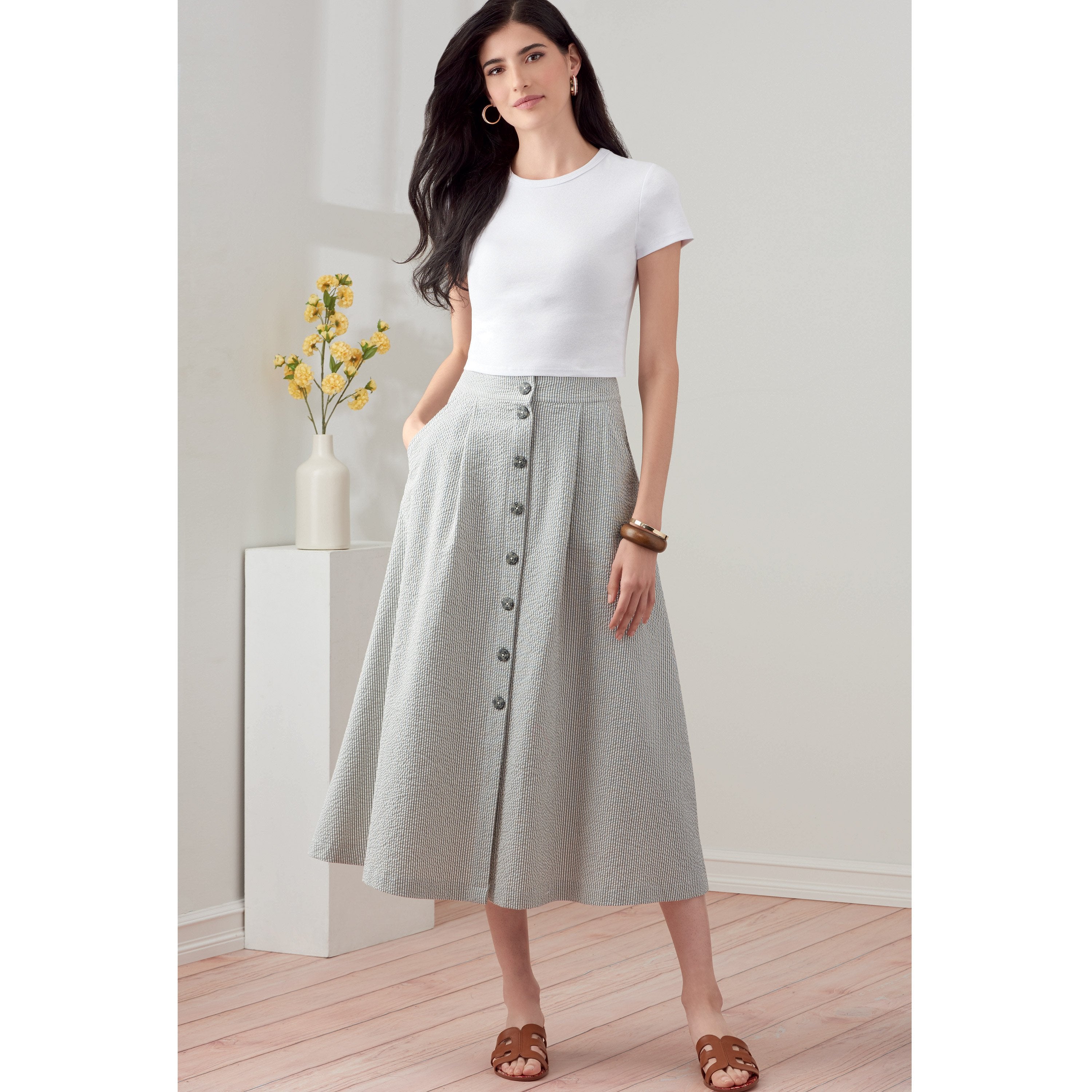 Womens Basic A Line Skirt Sewing Patterns  Be Brave and Bloom