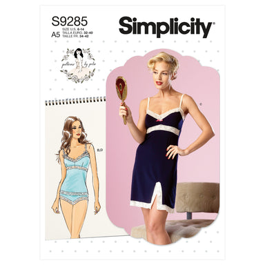 Simplicity Sewing Pattern 9285 Vintage Camisoles, Slip and Panties from Jaycotts Sewing Supplies