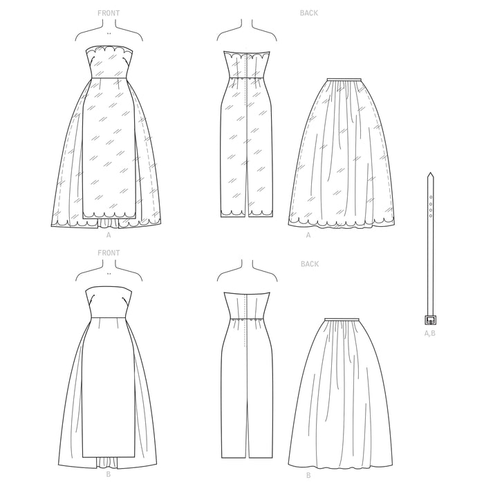 Simplicity Sewing Pattern S9289 Strapless Dress, Detachable Train and Belt jaycotts.co.uk - Sewing Supplies Simplicity Sewing Pattern S9289 Strapless Dress, Detachable Train and Belt jaycotts.co.uk - Sewing Supplies