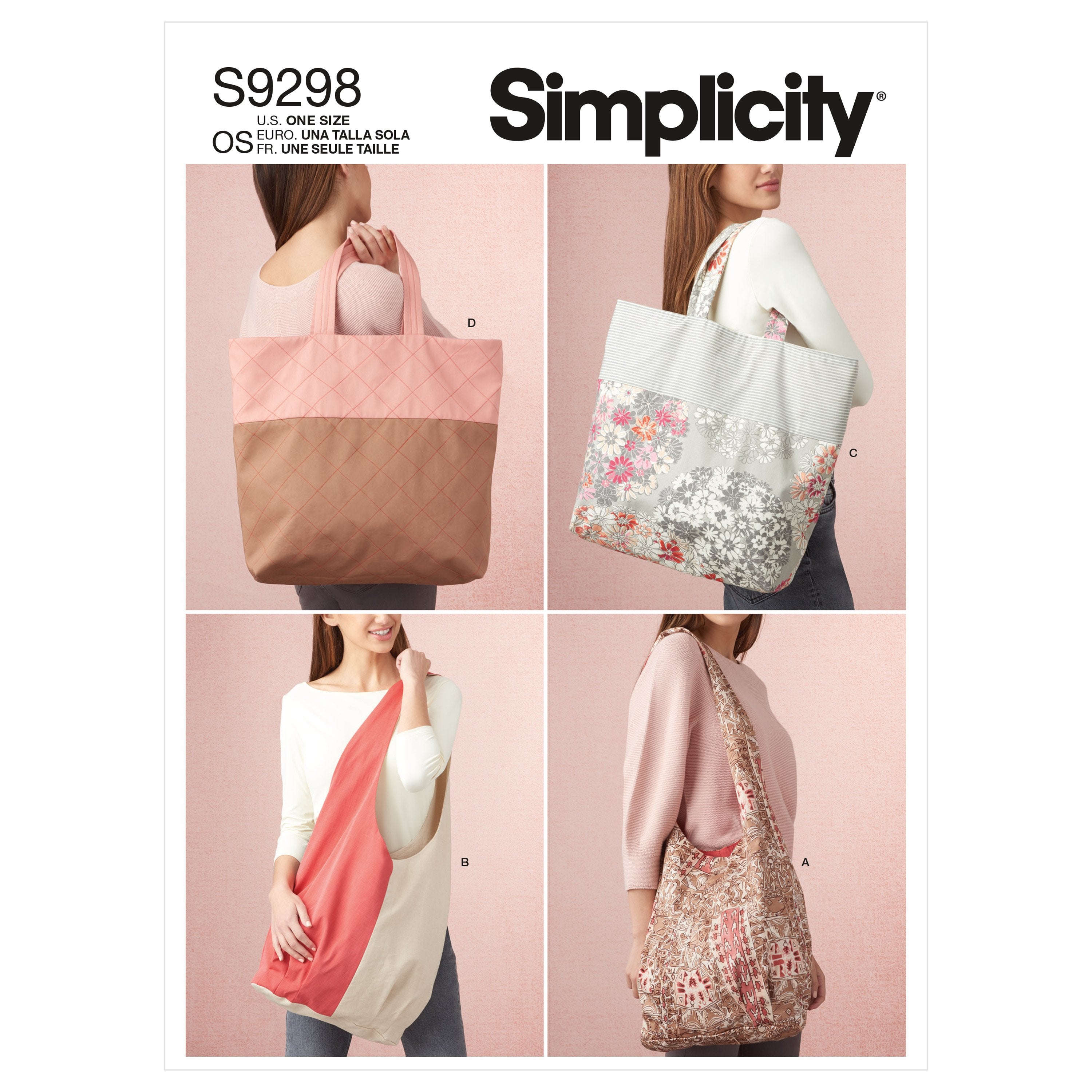 S9304, Simplicity Sewing Pattern Bags