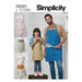 Simplicity Sewing Pattern 9301 Kids' and Adults' Aprons from Jaycotts Sewing Supplies