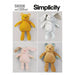 Simplicity Sewing Pattern 9306 Plush Bears and Bunnies in Two Sizes from Jaycotts Sewing Supplies