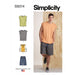 Simplicity Sewing Pattern 9314 Men's Knit Top and Shorts from Jaycotts Sewing Supplies