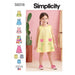 Simplicity Sewing Pattern S9318 Toddlers' Tent Tops, Dresses, and Shorts from Jaycotts Sewing Supplies