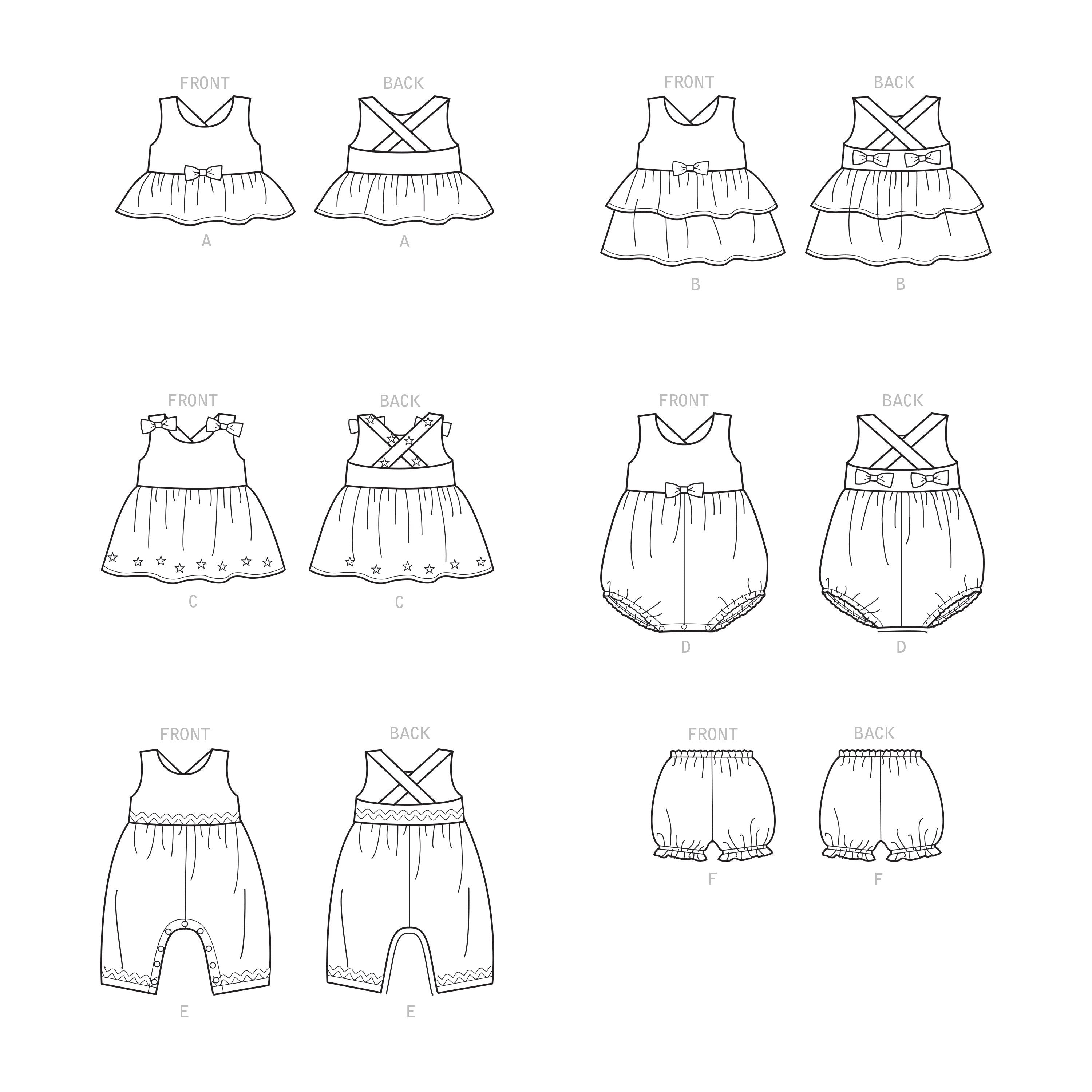 Simplicity Sewing Pattern S9319 Toddlers' Top, Dresses, Rompers from Jaycotts Sewing Supplies