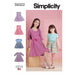 Simplicity Sewing Pattern S9322 Children's and Girls' Pullover Dresses from Jaycotts Sewing Supplies