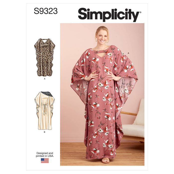 Simplicity Sewing Pattern S9323 Misses' Caftans from Jaycotts Sewing Supplies