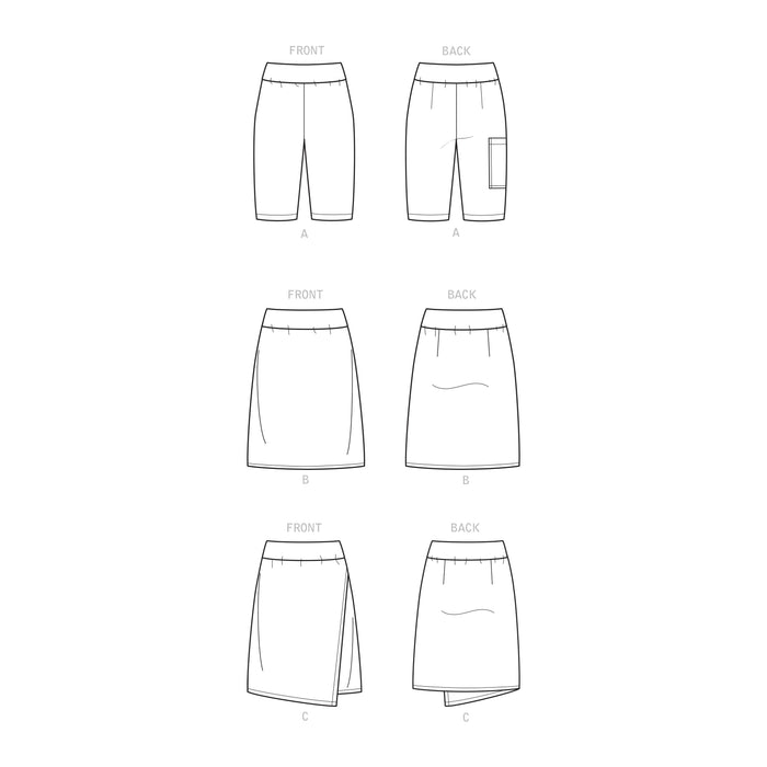 Simplicity Sewing Pattern S9336 Misses' Knit Skorts and Shorts from Jaycotts Sewing Supplies