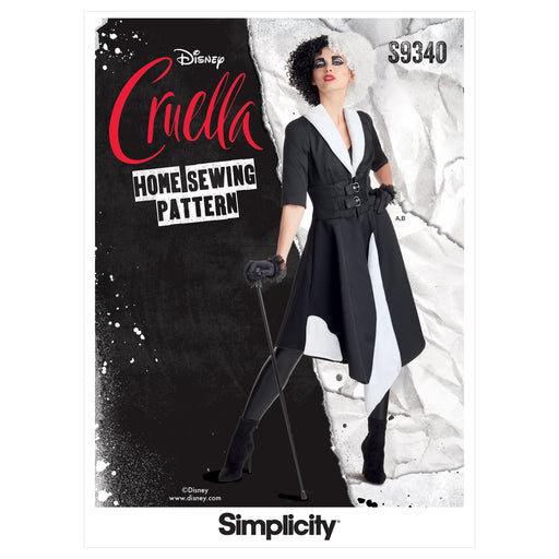 Simplicity Sewing Pattern 9340 Misses' Cruella Costume from Jaycotts Sewing Supplies