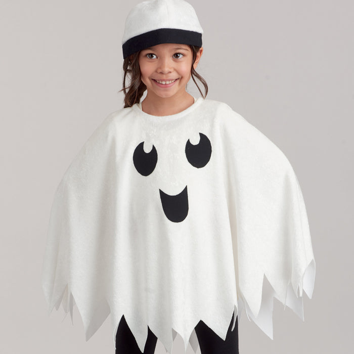 Simplicity Sewing Pattern 9351 Children's Poncho Costumes, Hats and Face Masks from Jaycotts Sewing Supplies