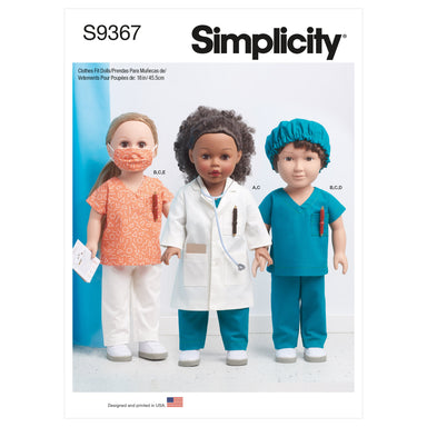 Simplicity Sewing Pattern 9367 18" Doll Clothes from Jaycotts Sewing Supplies