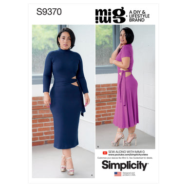 Simplicity Sewing Pattern 9370 Misses' Knit Dress from Jaycotts Sewing Supplies