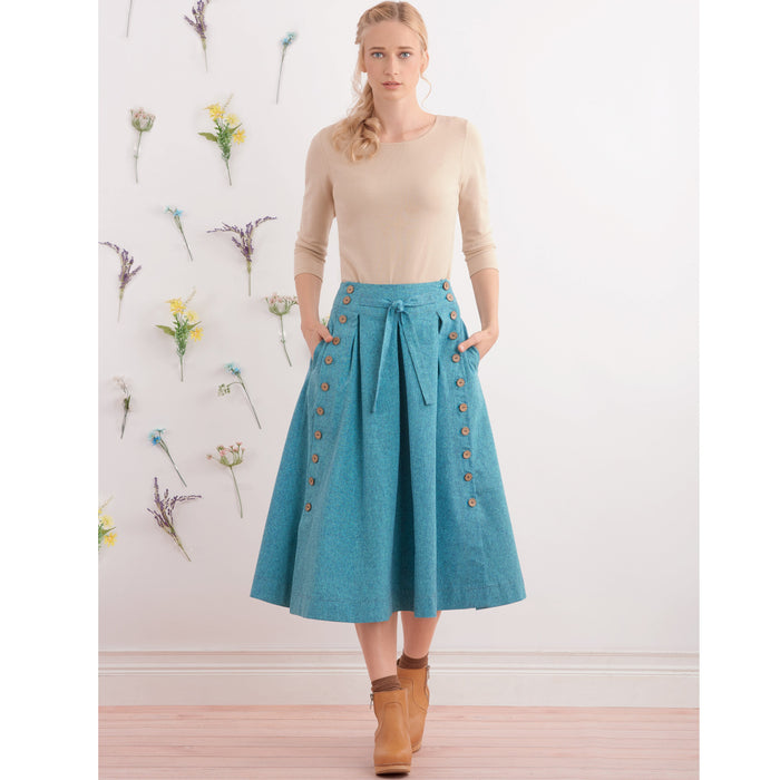 Simplicity Sewing Pattern 9377 Misses' Flared Skirts in Two Lengths from Jaycotts Sewing Supplies