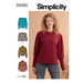 Simplicity Sewing Pattern 9385 Misses' Knit Tops with Length and Sleeve Variations from Jaycotts Sewing Supplies