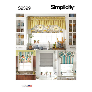 Simplicity Sewing Pattern 9399 Roman Shades and Valances from Jaycotts Sewing Supplies