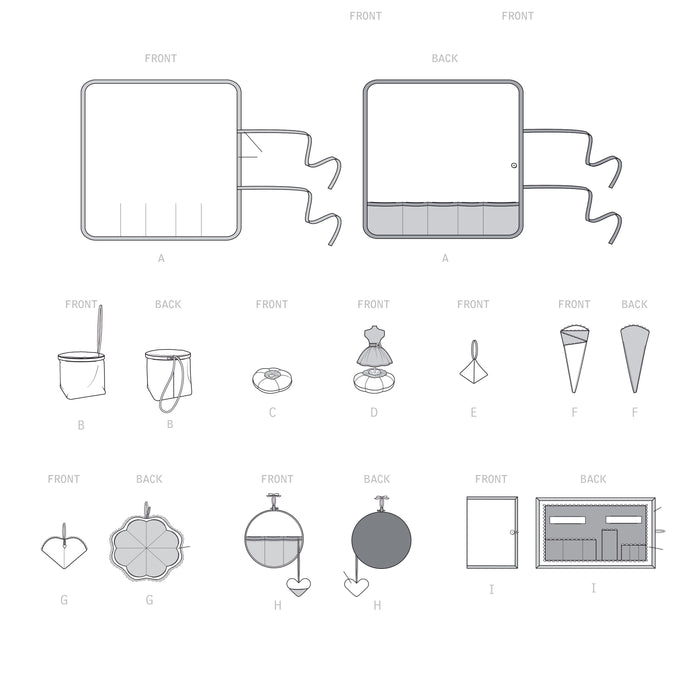 Simplicity Sewing Pattern 9404 Sewing Room Accessories from Jaycotts Sewing Supplies