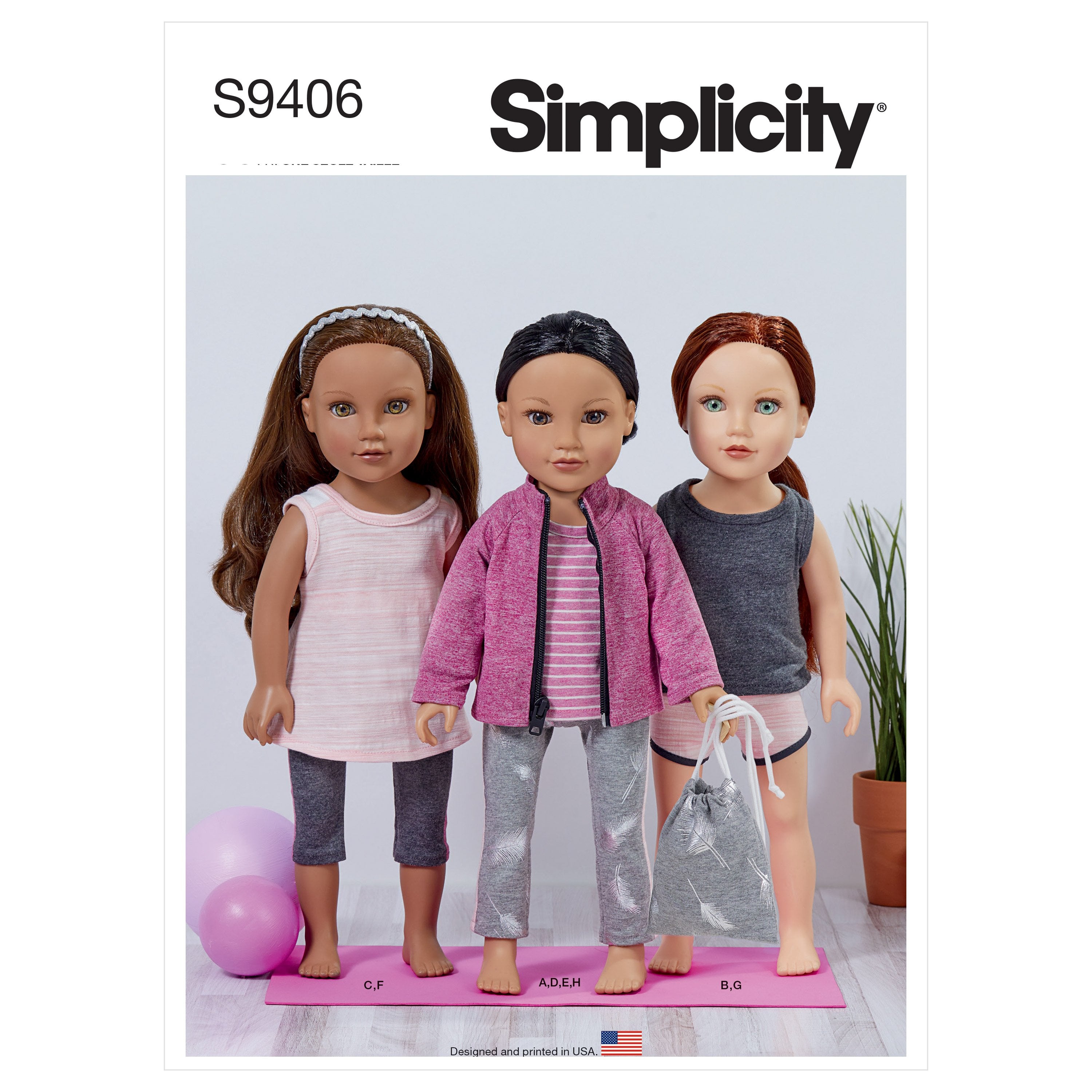 Simplicity Sewing Pattern 9406 18" Doll Clothes from Jaycotts Sewing Supplies
