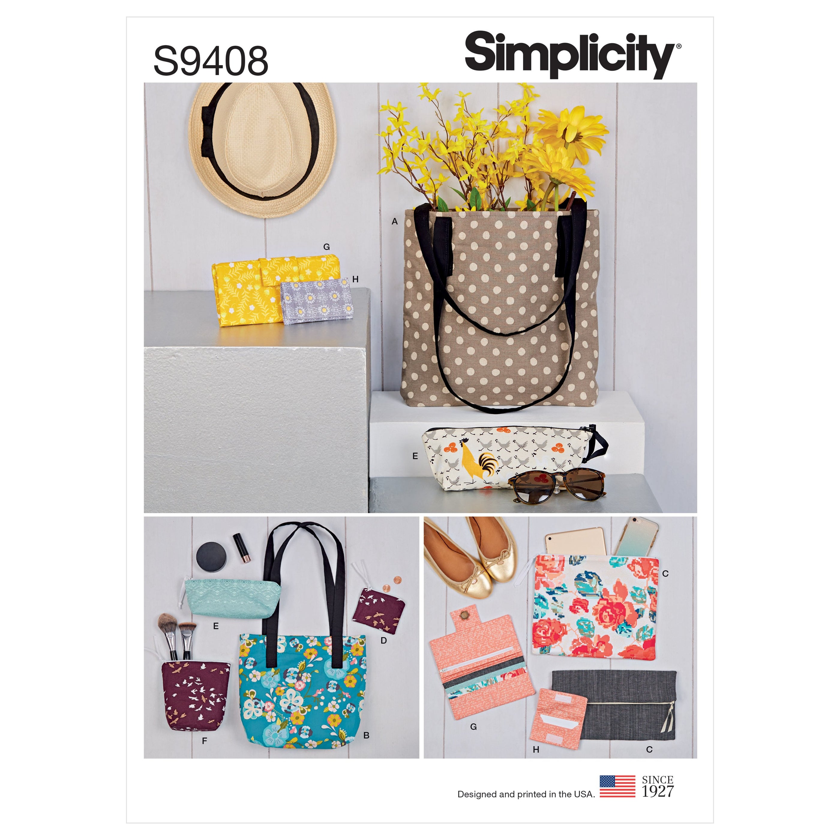 Simplicity Sewing Pattern S9408 Bags and Small Accessories available ...