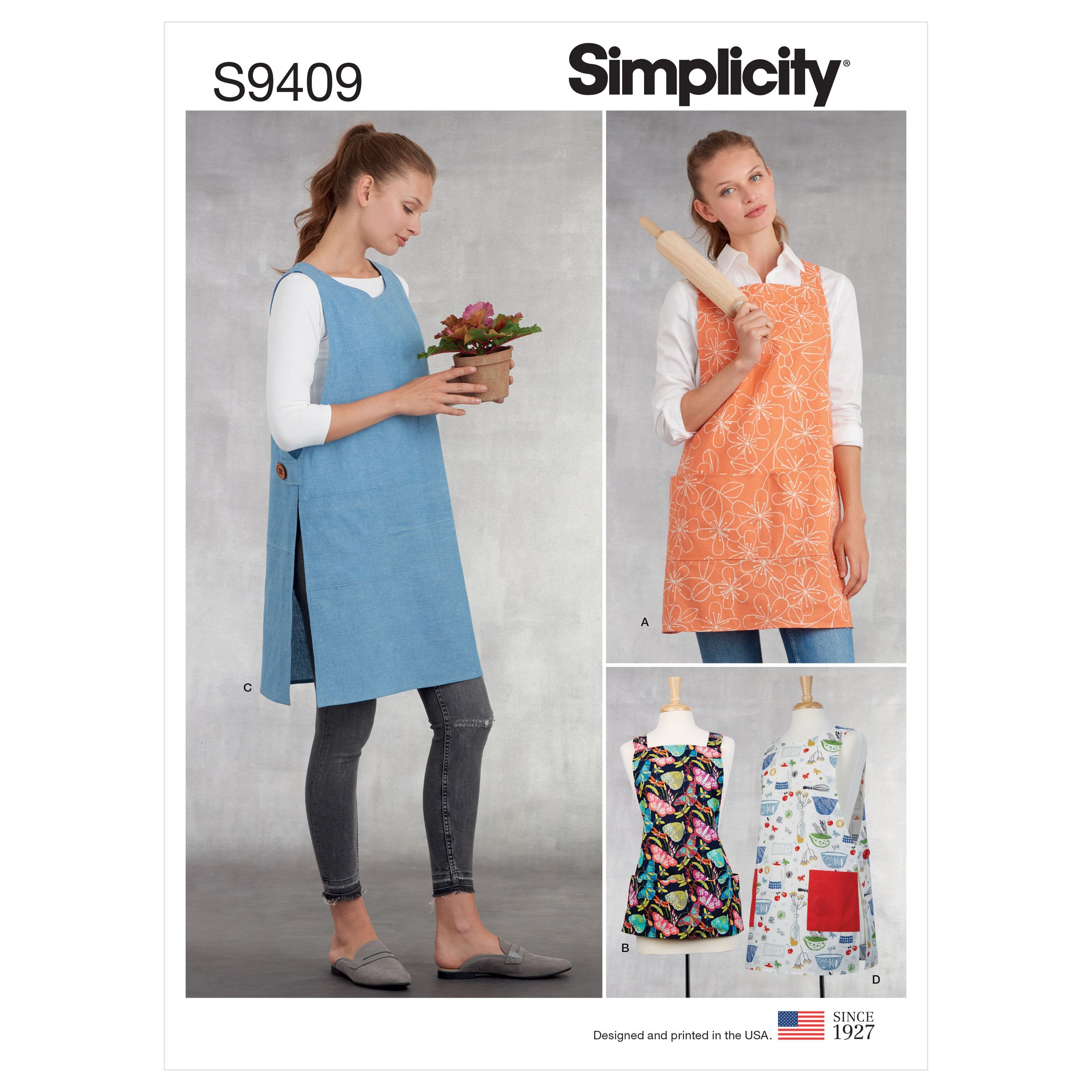Simplicity Sewing Pattern 9409 Misses' Aprons from Jaycotts Sewing Supplies