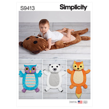 Simplicity Sewing Pattern 9413 Baby Tummy Time Animal Mats from Jaycotts Sewing Supplies