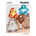 Simplicity Sewing Pattern 9423 Stuffed 8-1/2" Animals from Jaycotts Sewing Supplies