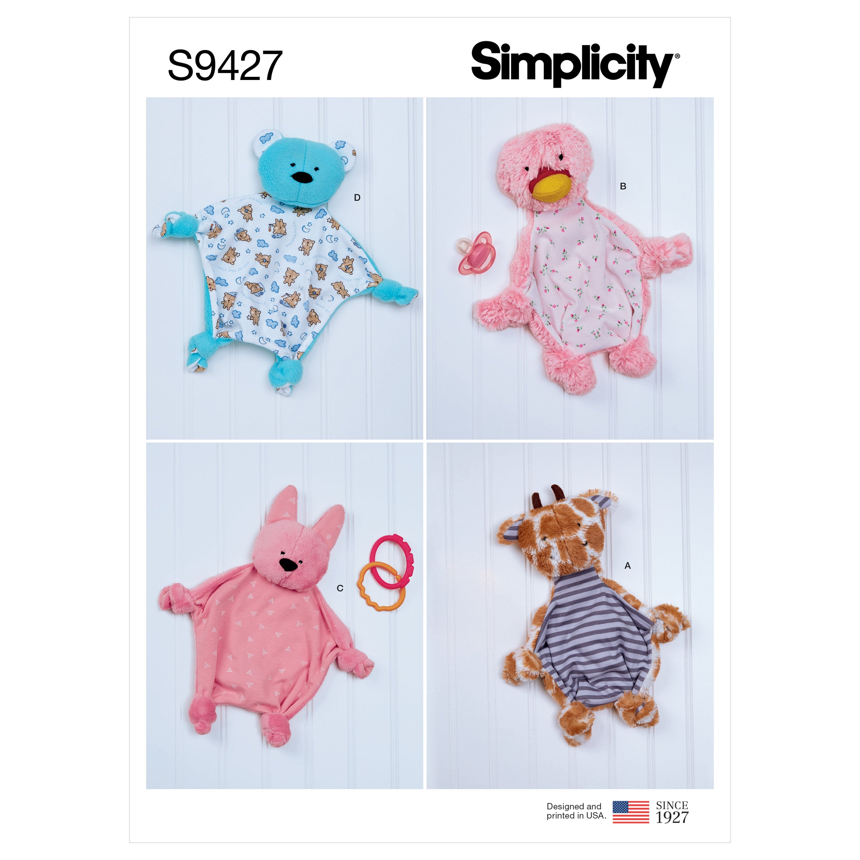 Simplicity Sewing Pattern 9427 Baby Sensory Blankets from Jaycotts Sewing Supplies
