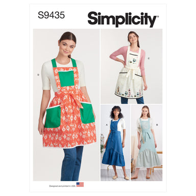 Simplicity Sewing Pattern 9435 Misses' Aprons from Jaycotts Sewing Supplies