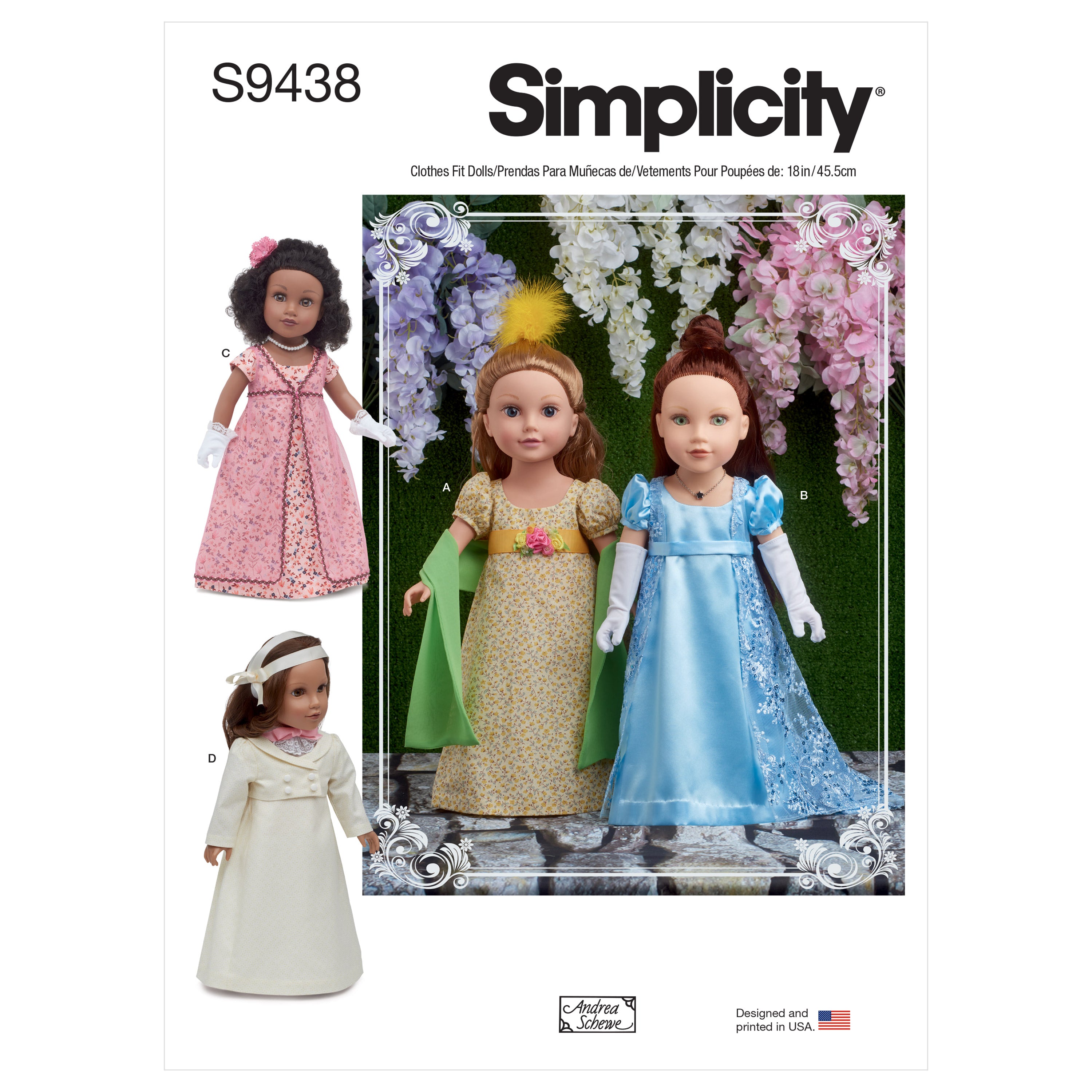 Simplicity Sewing Pattern 9438 18 inch Doll Clothes from Jaycotts Sewing Supplies