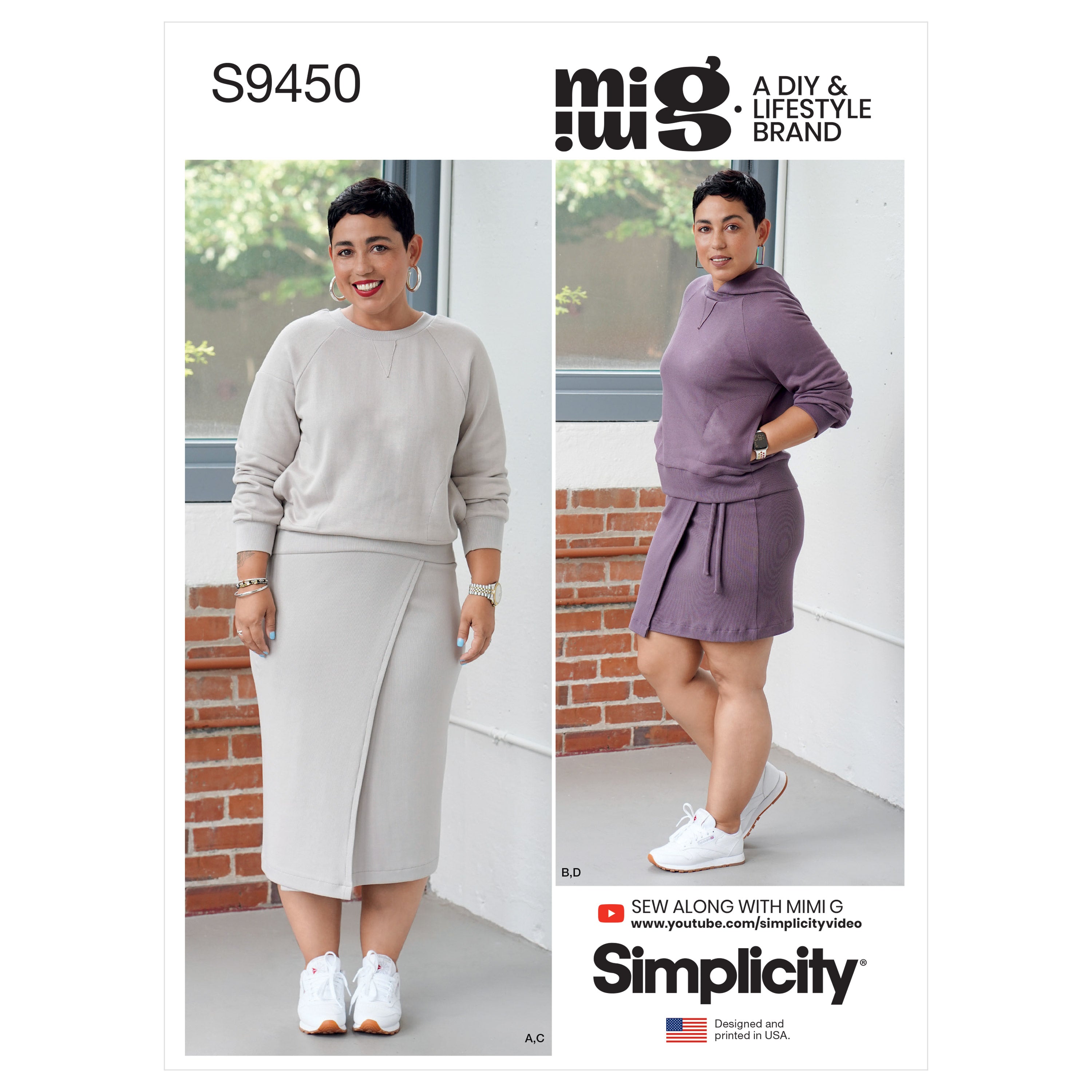 Simplicity Sewing Pattern 9450 Misses' Knit Tops and Skirts from Jaycotts Sewing Supplies