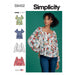 Simplicity Sewing Pattern 9452 Misses' Tops from Jaycotts Sewing Supplies