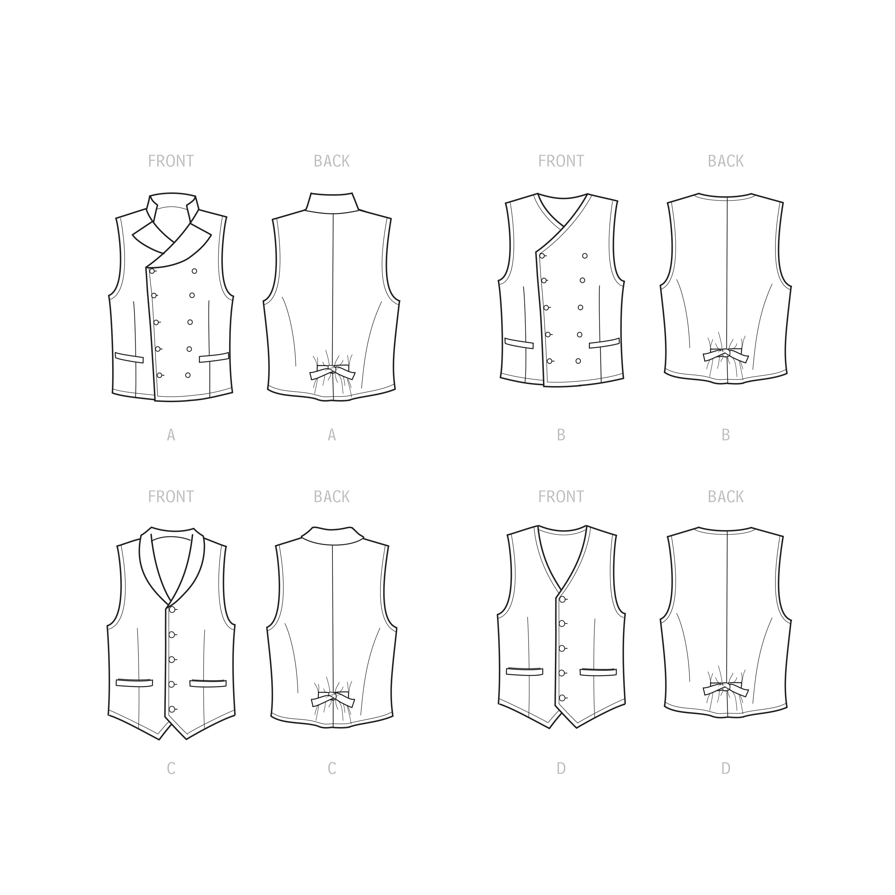 Simplicity Sewing Pattern 9457 Men's Waistcoats from Jaycotts Sewing Supplies