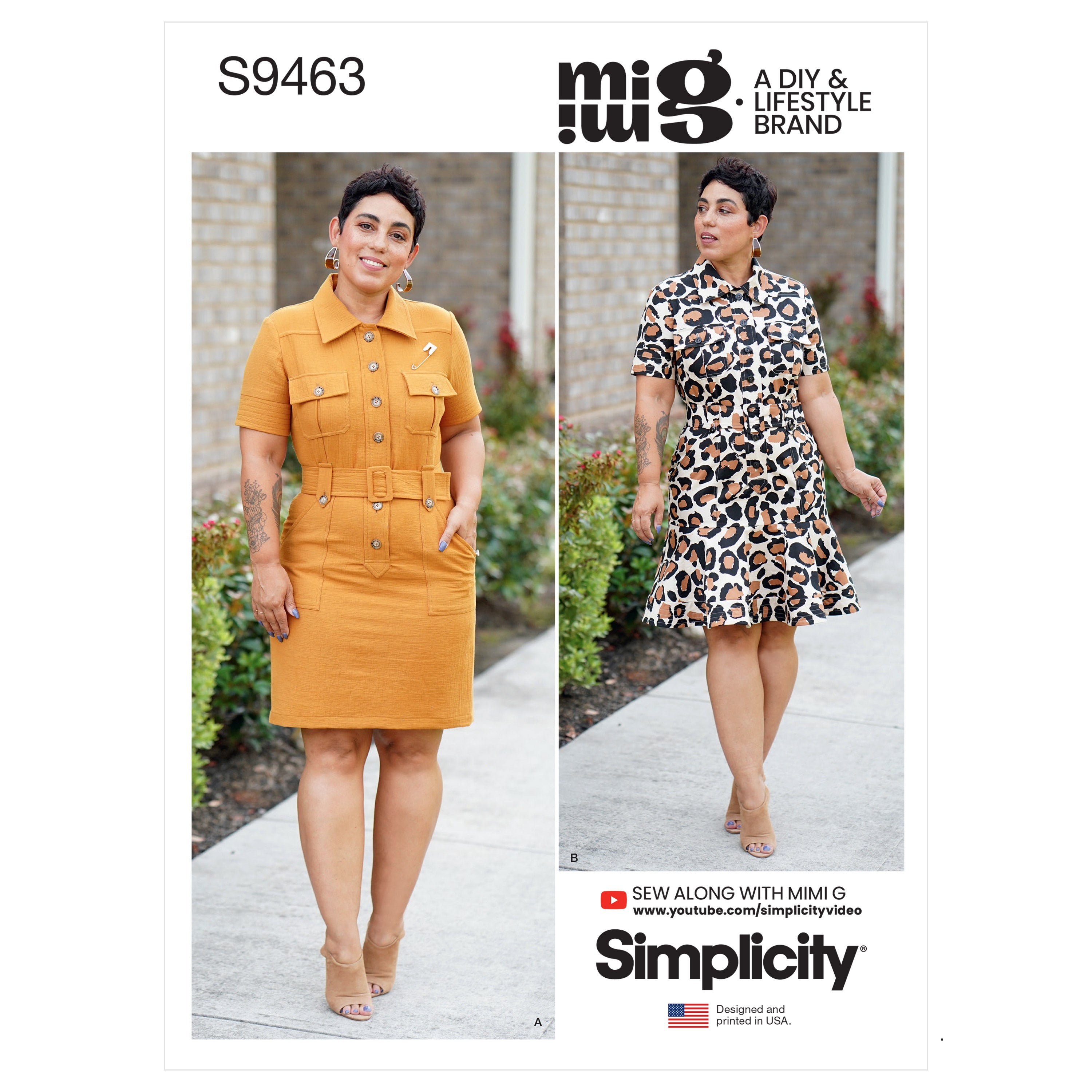 Simplicity Sewing Pattern 9463 Misses Shirt Dress with Belt from Jaycotts Sewing Supplies