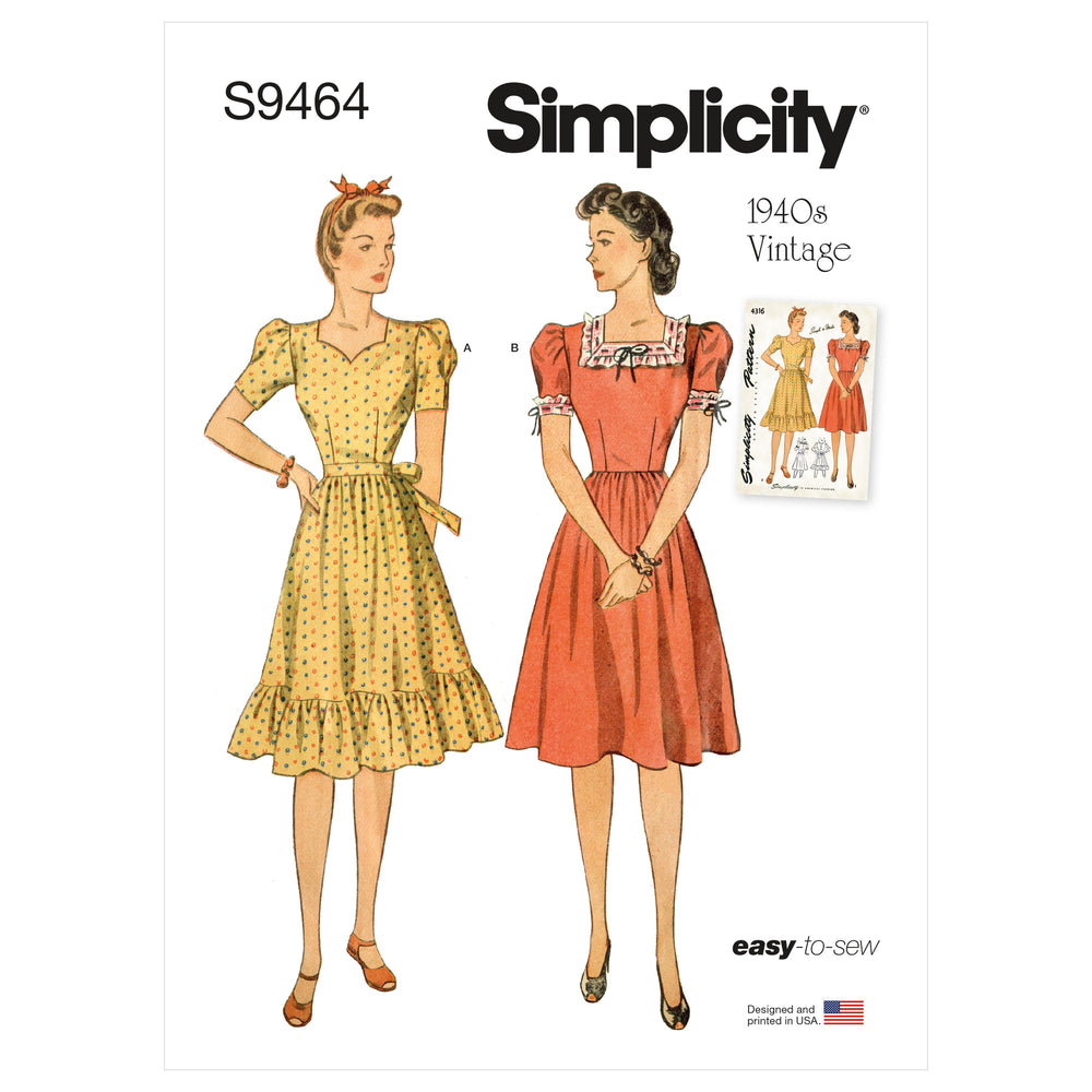 Simplicity Sewing Pattern S9464 Misses Dress —  - Sewing  Supplies