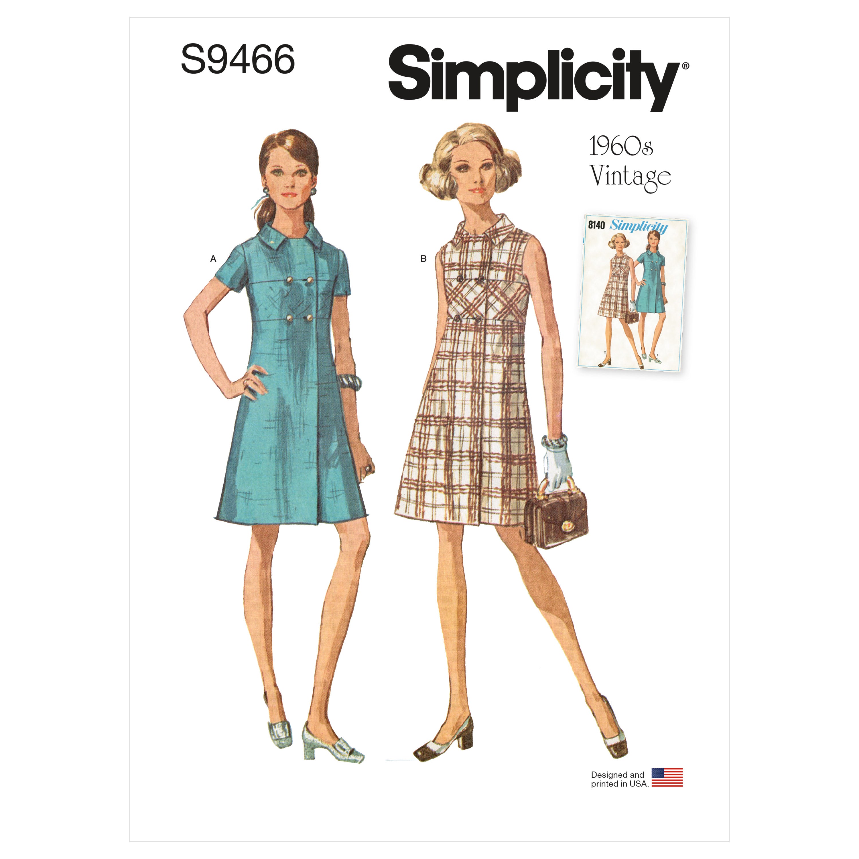 Simplicity 9702 Misses' Empire Dress