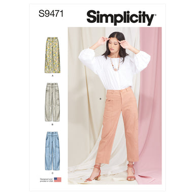 Simplicity Sewing Pattern 9471 Misses Cropped Trousers from Jaycotts Sewing Supplies