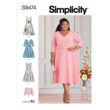 Simplicity Sewing Pattern 9474 Womens Dresses and Jacket from Jaycotts Sewing Supplies