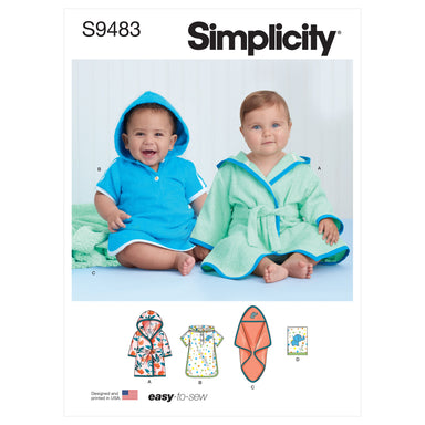 Simplicity Sewing Pattern 9483 Babies Bath Set from Jaycotts Sewing Supplies