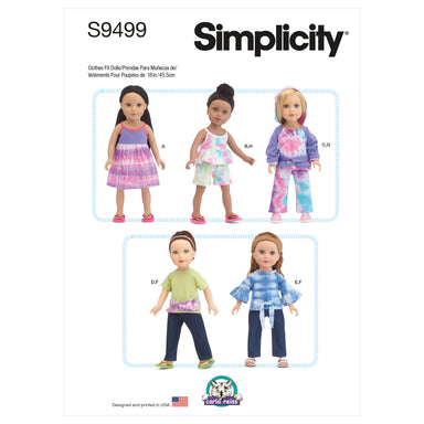 Simplicity Sewing Pattern 9499 18 inch Doll Clothes from Jaycotts Sewing Supplies