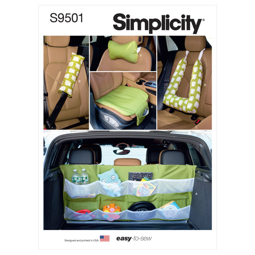 Simplicity Sewing Pattern 9501 Car Organizer and accessories from Jaycotts Sewing Supplies