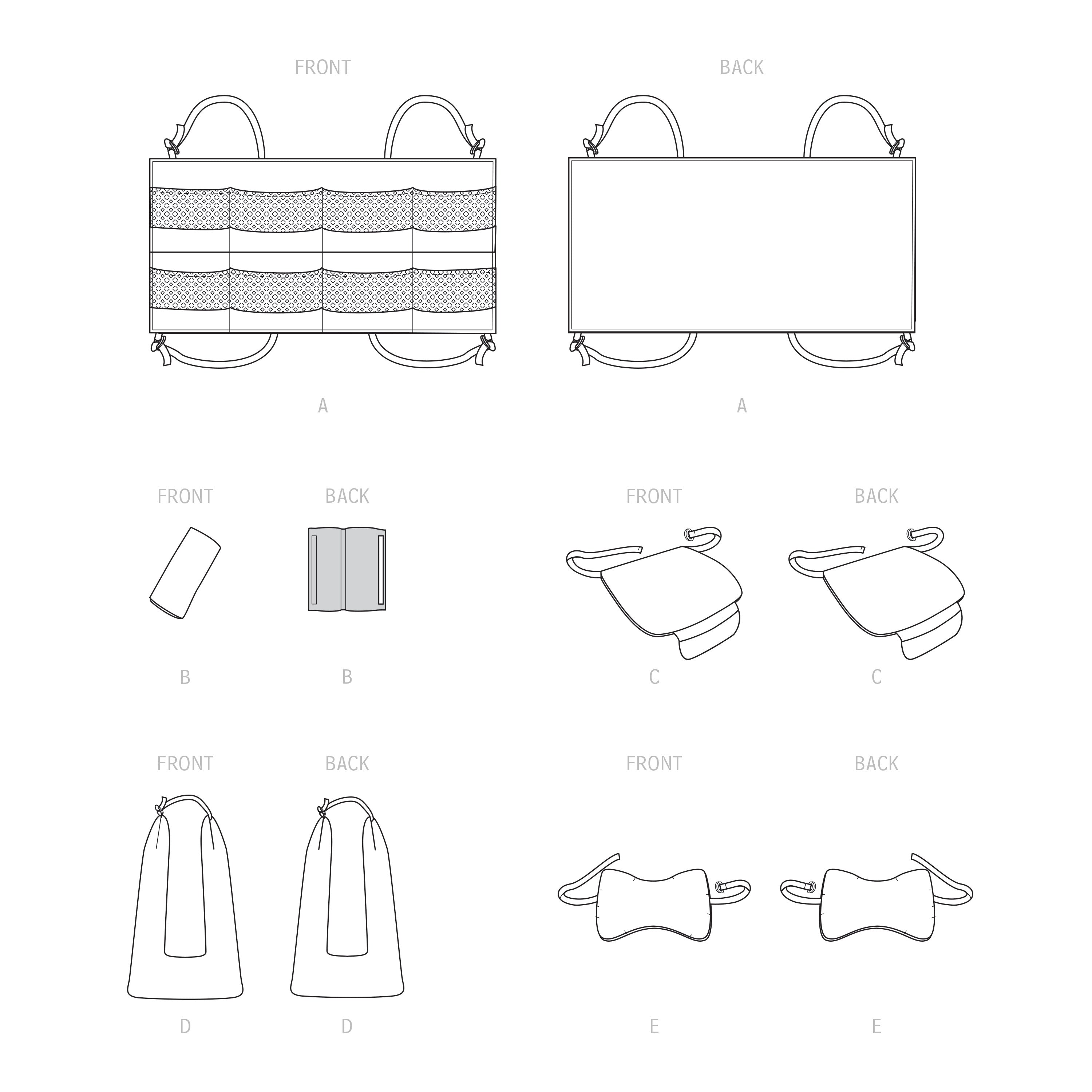 Simplicity Sewing Pattern 9501 Car Organizer and accessories from Jaycotts Sewing Supplies