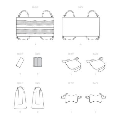 Simplicity Sewing Pattern 9501 Car Organizer and accessories from Jaycotts Sewing Supplies