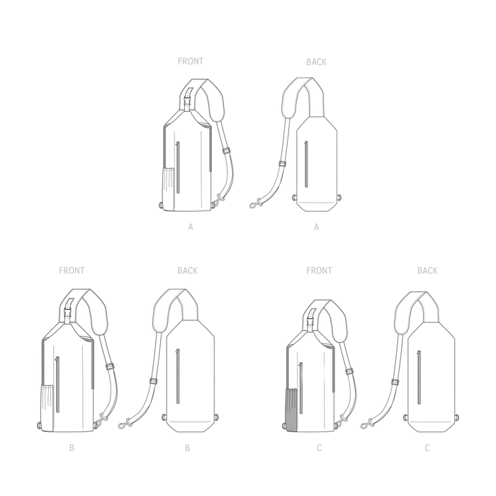 Simplicity 9508 Sling Bags in Two Sizes pattern from Jaycotts Sewing Supplies