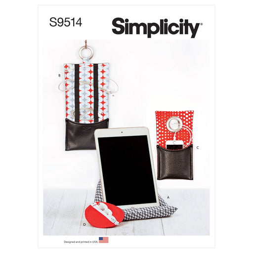 Simplicity 9514 Tech Accessories pattern from Jaycotts Sewing Supplies