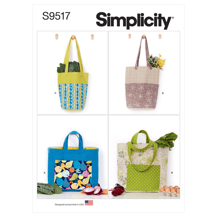 Simplicity 9517 Shopping Bags pattern from Jaycotts Sewing Supplies